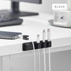 テープで貼りつけるマグネットケーブルホルダー スマート 5連.|s9